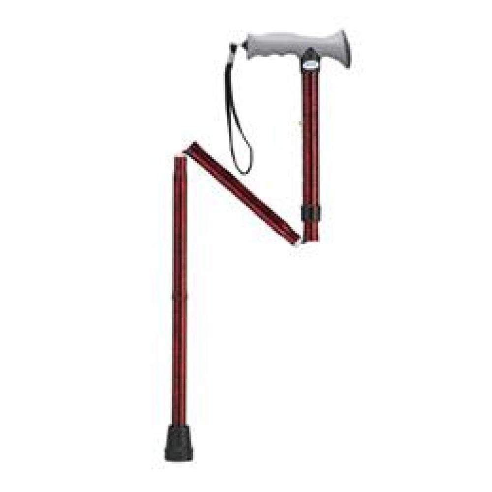 Image for product - Adjustable Lightweight Folding Cane With Gel Hand Grip Image for product - Adjustable Lightweight Folding Cane With Gel Hand Grip